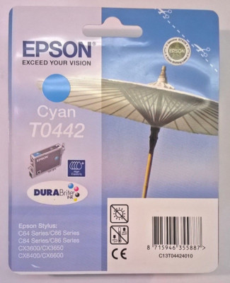 EPSON Original Tinte T0442 cyan  Stylus C64 65 66 84 85 86  neu OVP  Rechn.+MwSt