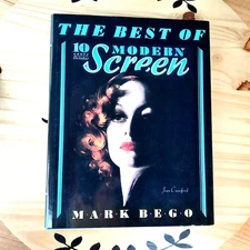 The Best of Modern Screen By Mark Bego HCDJ 1ST EDITION VG Hollywood Gossip RARE