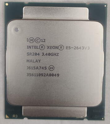 Intel Xeon E5-2643 V3 6 core 12 threads 20MB 3.40GHz LGA-2011-3 CPU processor