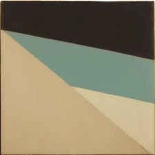 Medium Abstract Painting 2x2 ft. Post-Modernism Geometric Demrin Cubism II NEW