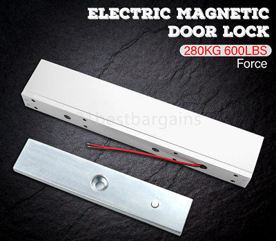 Electric Magnetic Door Lock 600LB/280KG Force Holding For Access Control NC Mode