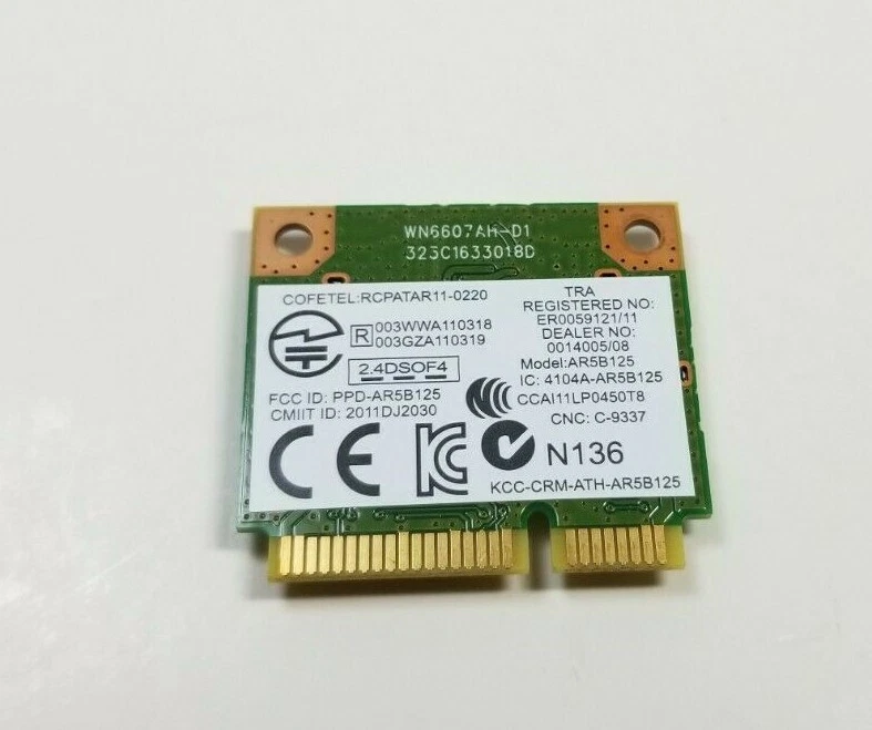 DELL LATITUDE E6440 LAPTOP WI-FI WIRELESS CARD BOARD 0MNRG4 OEM - Image 2 of 2