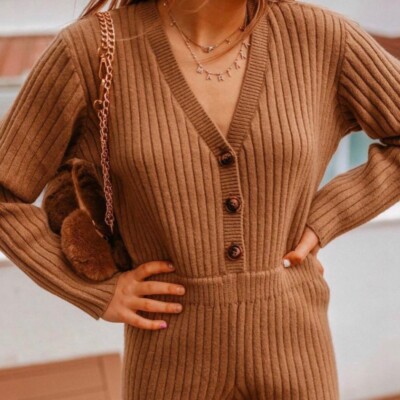 UNUSED WOOL×SILK JUMPSUIT 2 ラセットブラウン UNUSED WOOL×SILK JUMPSUIT 2 ラセットブラウン - メルカリ