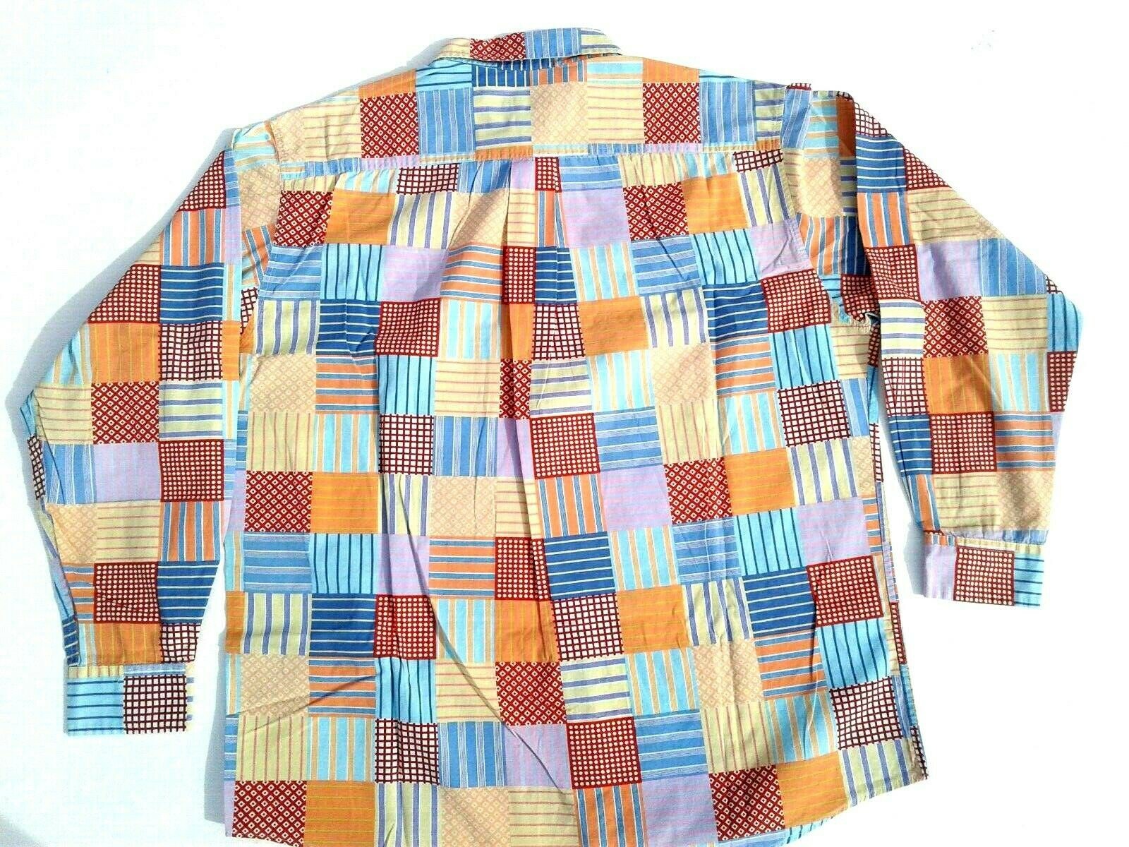 J.CREW Size Large Multi-Colored Button Front Cott… - image 5