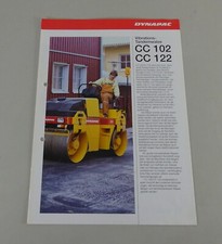 Depliant / Brochure Dynapac Rullo Vibrante Tandem CC 102 / 122 Stato 08/1993
