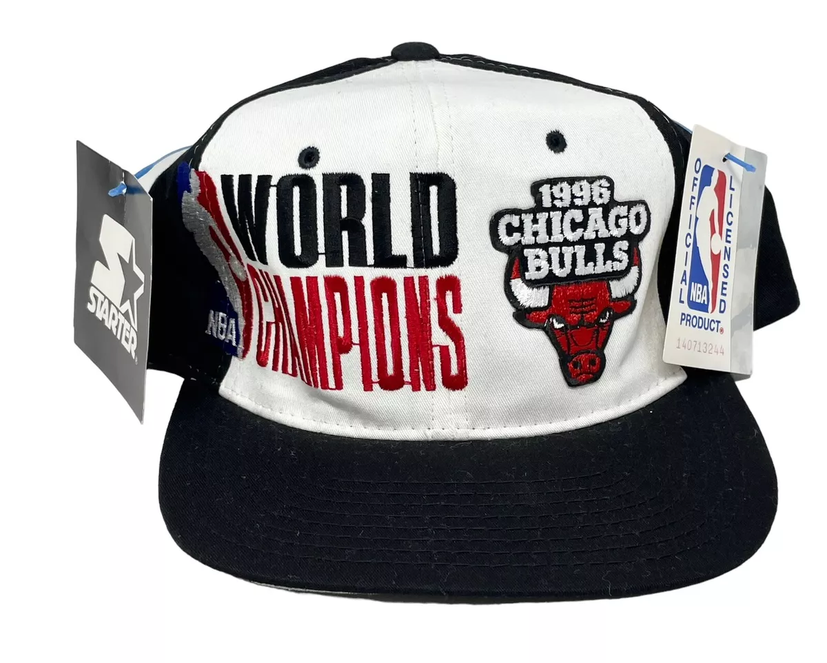 Vintage Starter 1996 Chicago Bulls NBA World Champions Champs Snapback Hat