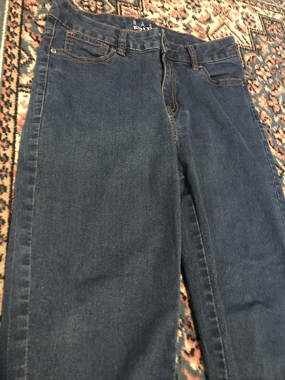 WOMENS BASIC EDITIONS Medium Wash DENIM CLASSIC S… - image 2