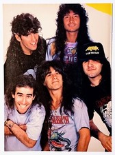 ANTHRAX~1990 POSTER FULL PAGE MAGAZINE PINUP CLIPPING~SCOTT IAN/JOEY BELLADONNA