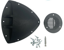 ProCamp RV  Black Cargo Trailer Air Flow Vent Kit W/ Installation Accessories