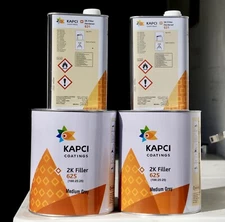 High Build 2K Automotive Urethane Primer GRAY GALLON 2 PK Kit Hardener Kapci 625