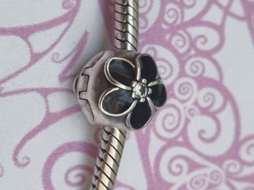 Genuine Pandora Silver Mystic Floral Clip Charm 791408CZ Mint Condition Retired - Picture 1 of 5