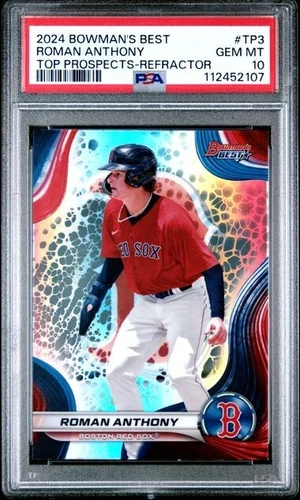 2024 Bowman's Best - Top Prospects Roman Anthony #TP-3 Refractor🔥PSA 10🔥
