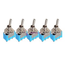 2/5/10PCS NEW MTS-102 Mini 6A 125VAC 3-Pin SPDT ON-ON Miniature Toggle Switches