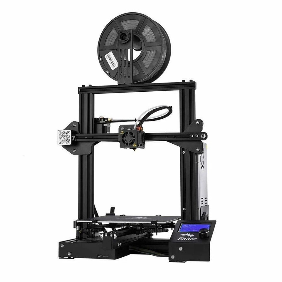 New Official Creality 3D Ender 3 3D Printer Kit / 3 RollS PLA Filament White US - Image 2 of 4