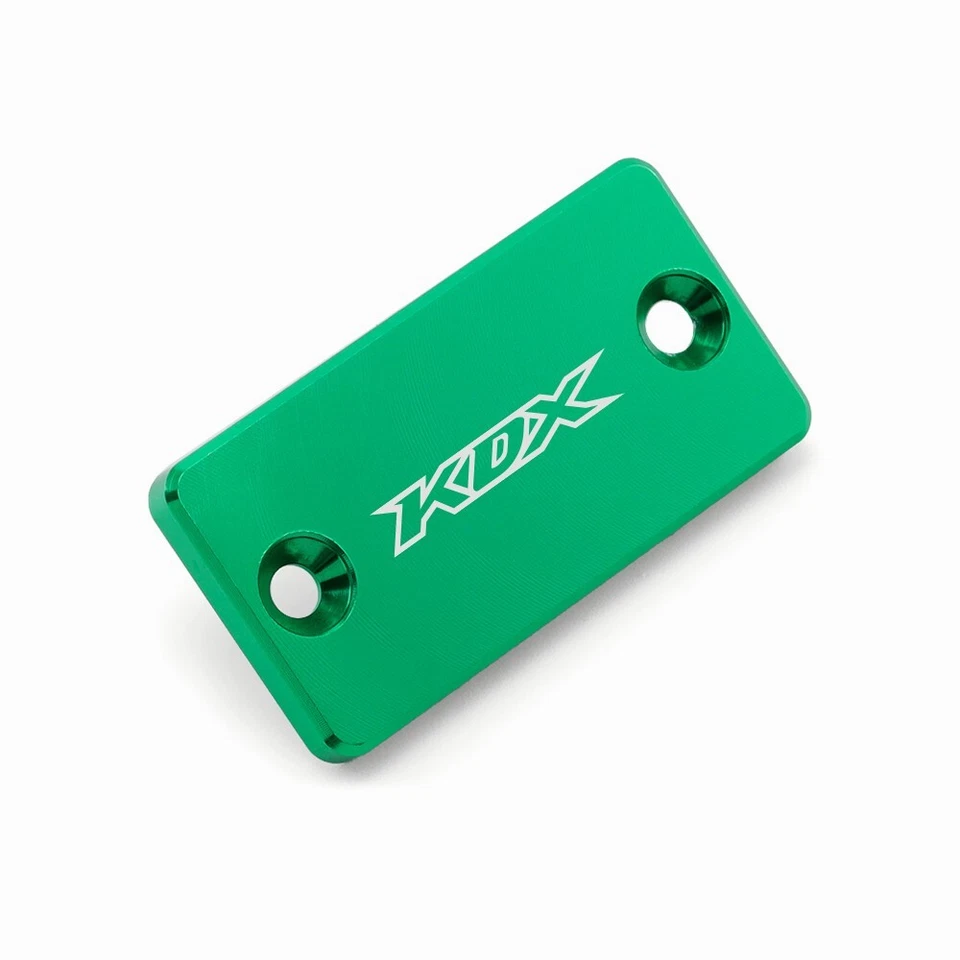Front Rear Brake Reservoir Cover Cap For KAWASAKI KDX200 KDX220/R KDX250 Green - Image 4 of 4