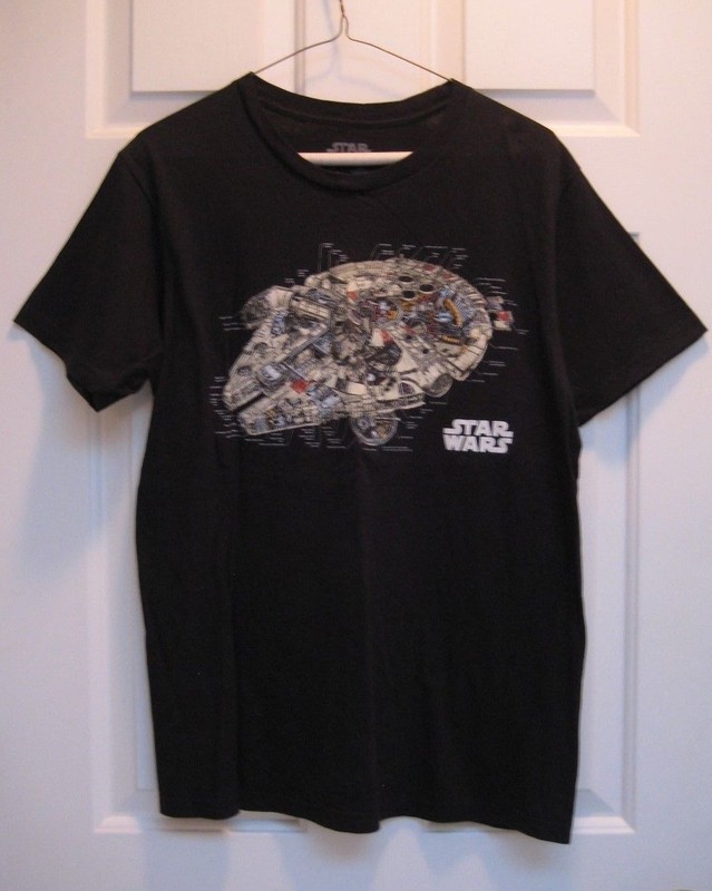 Star Wars T Shirt Millennium Falcon New Mens Sz M Officially Licensed