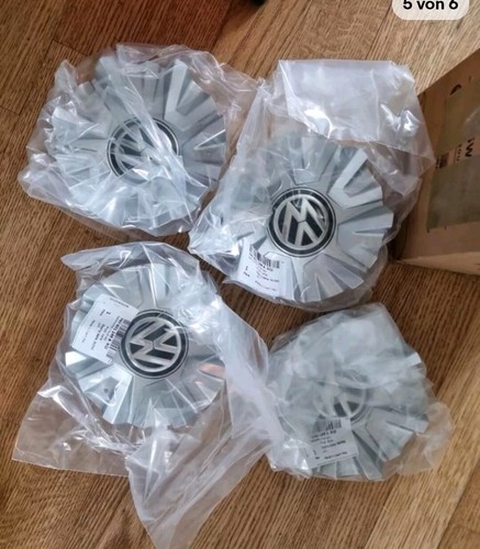 VW Original 4xNabenkappen 65mm Radnabendeckel Felgendeckel Neu
