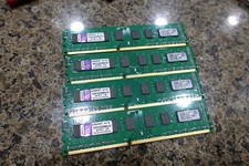 Lot of 4 Kingston RAM 8GB 4 X 2GB DDR3 1333MHz PC3 10600 KVR1333D3N9K2/4G