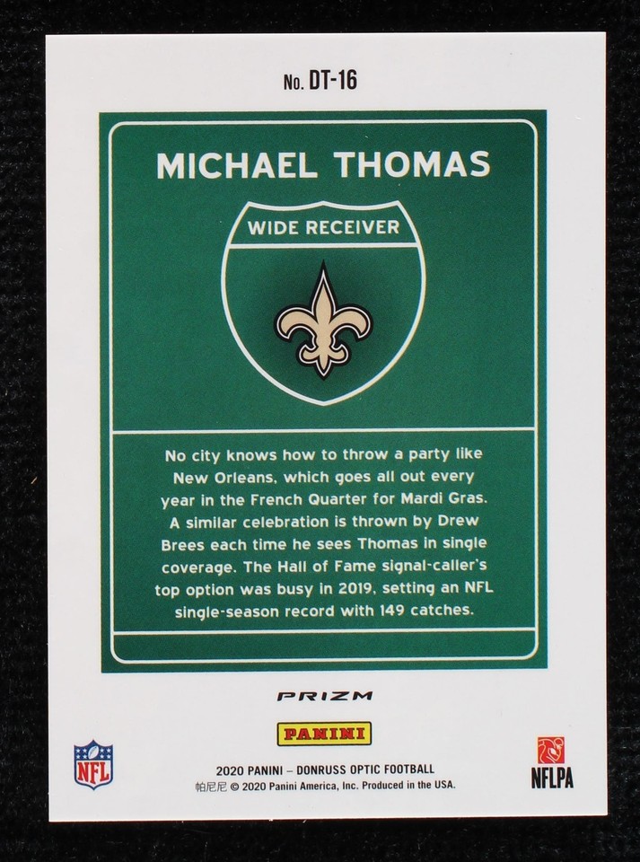 2020 Panini Donruss Optic Michael Thomas #DT-16 for sale | eBay