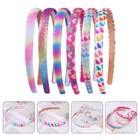 6pcs Hair Accessories Colorful Glitter Headbands for Carnival Parties