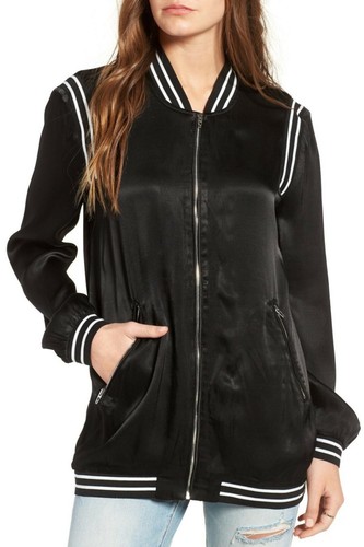 Blank NYC Women's M Black Long Satin 