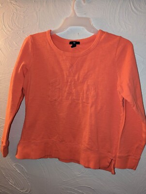 Gap Women's Sz M Orange Pullover Sweatshirt/Shirt 
