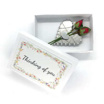 Thinking of you Geschenk Glück Charms Geburtstagsfüller Neuheit Streichholzschachtel Gut werden