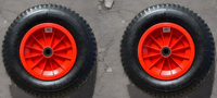 2X Kova® Schubkarrenrad,Luftrad,Rad,Schubkarre Ersatzrad BOLLERWAGEN,4.80/4.00-8