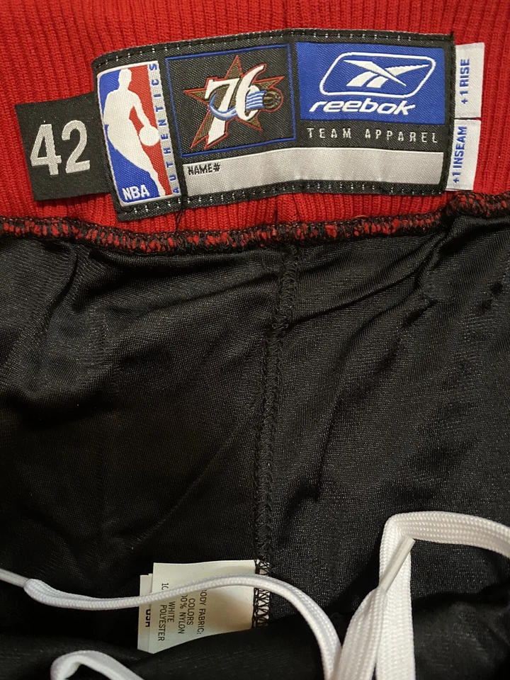 Vintage Reebok 76ers Basketball Shorts - Image 3 of 4