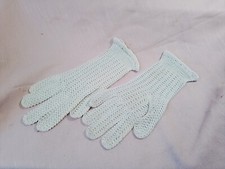 Alte gehäkelte Handschuhe/Damenhandschuhe,Handarbeit,Vintage,50er Jahre, #1