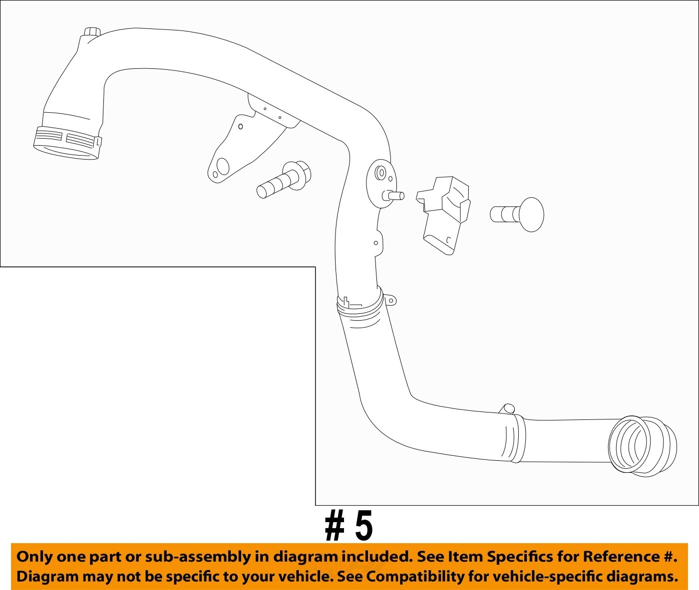 GM OEM Turbo Turbocharger IntercoolerAir Outlet Vent Tube 23131218 eBay