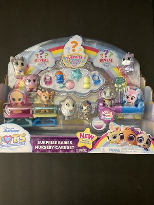 Disney Junior T.O.T.S. Surprise Babies Nursery Care Set Exclusive Glitter Baby 