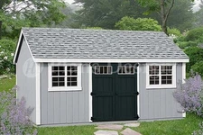 Garden Tool Storage Shed Plans 10' x 20' Gable Roof # D1020G, Free Material List