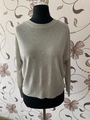 Women Massimo Dutti Sweater Beige Wool 36