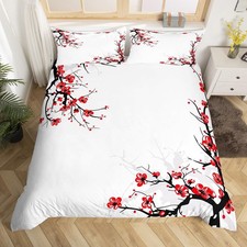 Erosebridal Japanese Duvet Cover Twin Sizekids Girls Spring Cherry Blossom