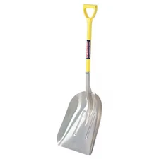 Westward 12U492 Scoop Shovel, #12 Blade, Aluminum Blade, 27 In L Yellow