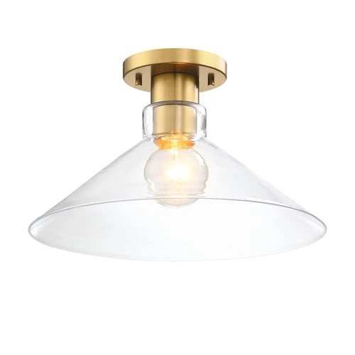 Designers Fountain D307M-SF Leena 14"W Semi-flush Ceiling Fixture - Polished - Picture 5 of 7