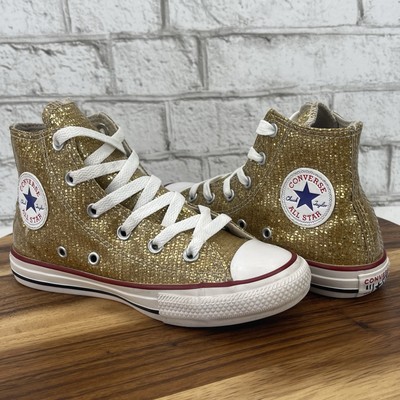 Glitter Gold Converse High Gold Converse Chuck Taylor All Star