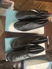 Giordano Leo s Leather Tap Shoes New Black Ultra tone Taps Lace Up Oxfords 968