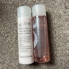 Sanctuary Spa White Lily & Rose Body Wash and Body Wash. 75ml each NEW
