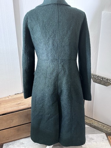 Guess Emerald Green Medium Wool Blend Double Breasted Coat Medium - Picture 13 of 21