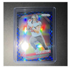 2025 Panini Prizm Black & Blue Checker Cade Otton #151 Tampa Bay Buccaneers NFL