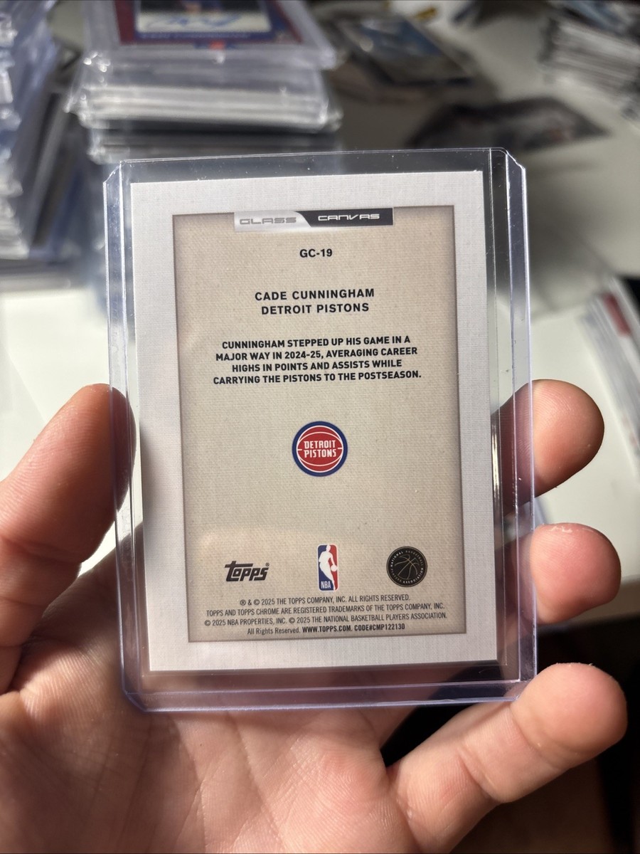 2025-26 Topps Chrome Cade Cunningham Glass Canvas SSP CASE HIT #GC