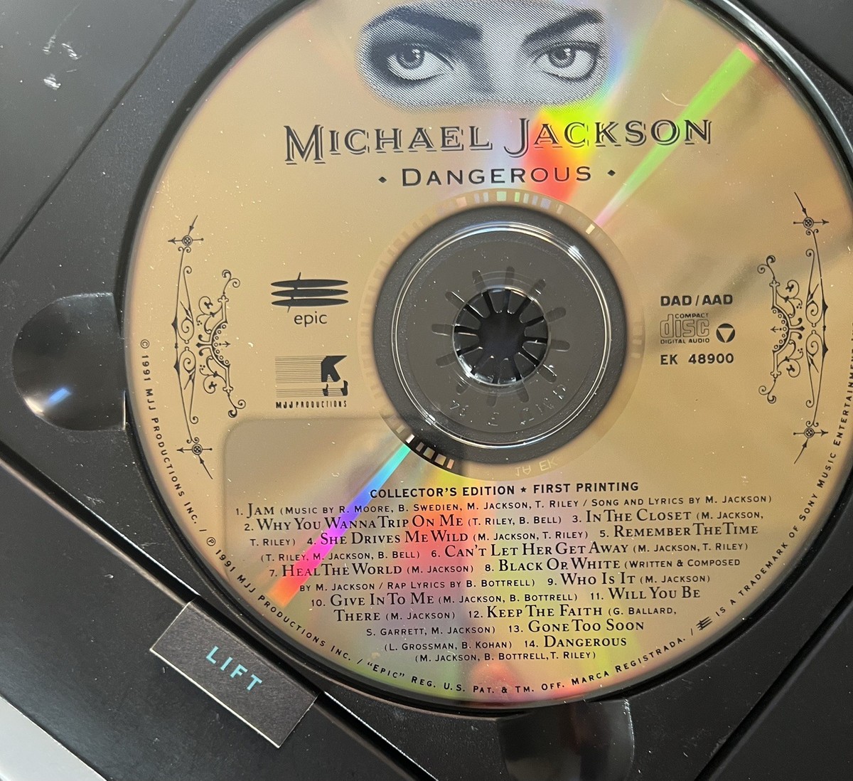Michael Jackson Dangerous CD Collector's Edition First Printing