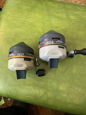 Vintage Zebco 202 & 404  Fishing Reels American Craftsmanship 1989 Brunswick