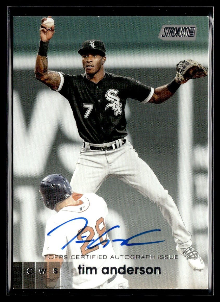 2020 Stadium Club Autographs Tim Anderson Auto #ATA