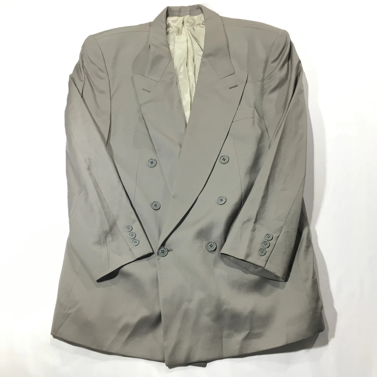 Saint Laurent Gray Double-Breasted Suits & Blazers for Men for