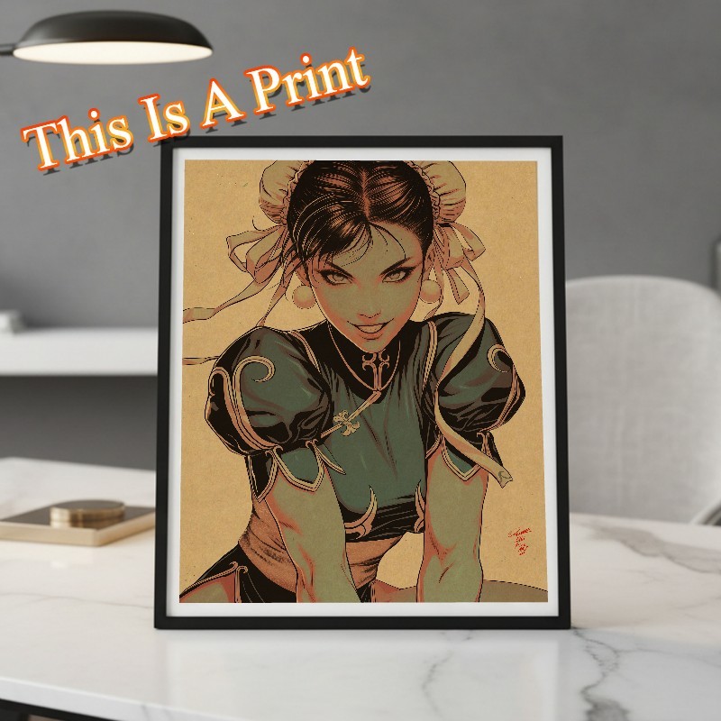 Chun li Illustration Art Print 8.5x11 by Keyeske