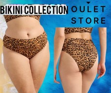 Sofia Vergara Women's SIZE XL 16-18 Printed LEOPARD Hipster Bikini Bottoms NWT
