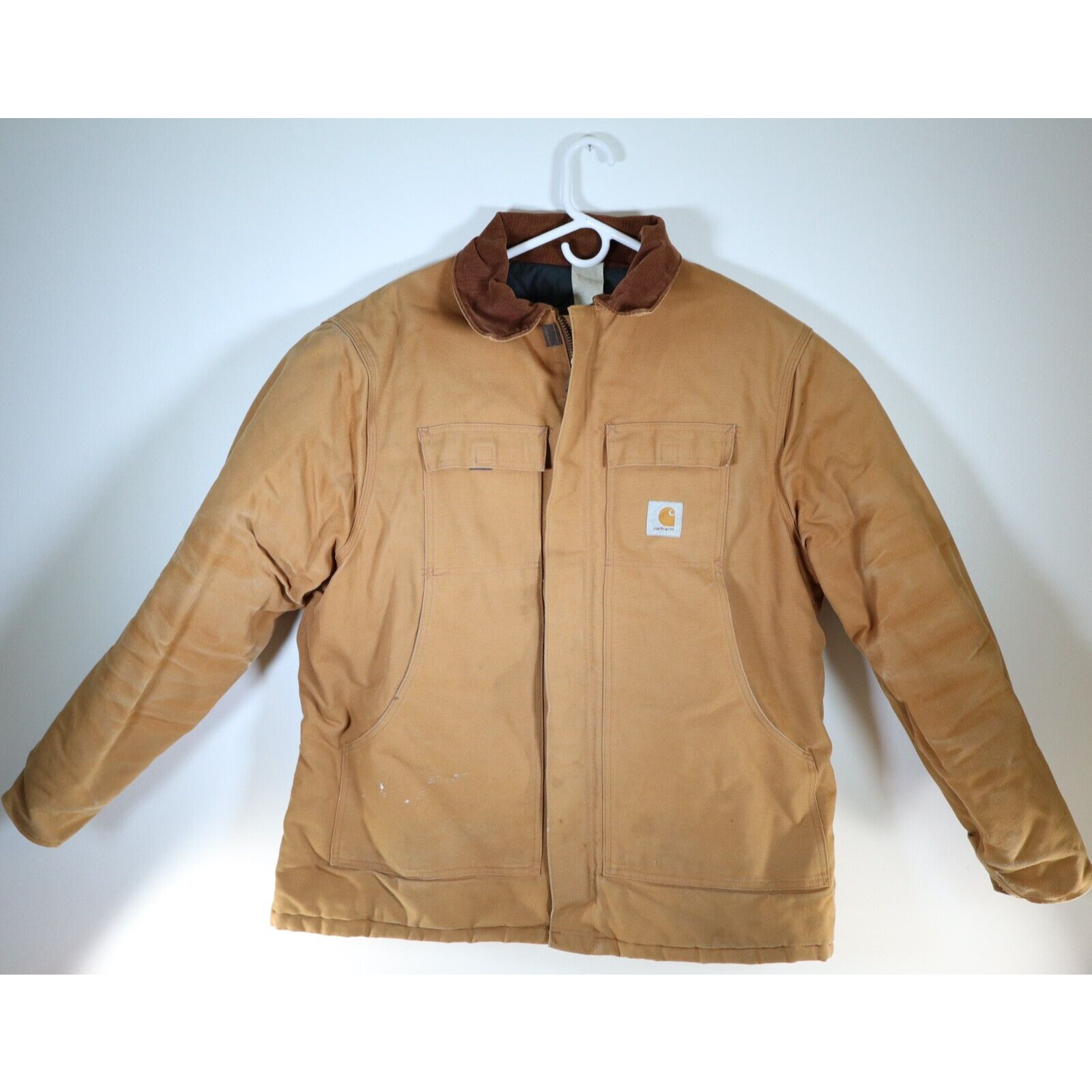 Carhartt USA Made Distressed Quilted Lined Canvas Work Jacket 3XL